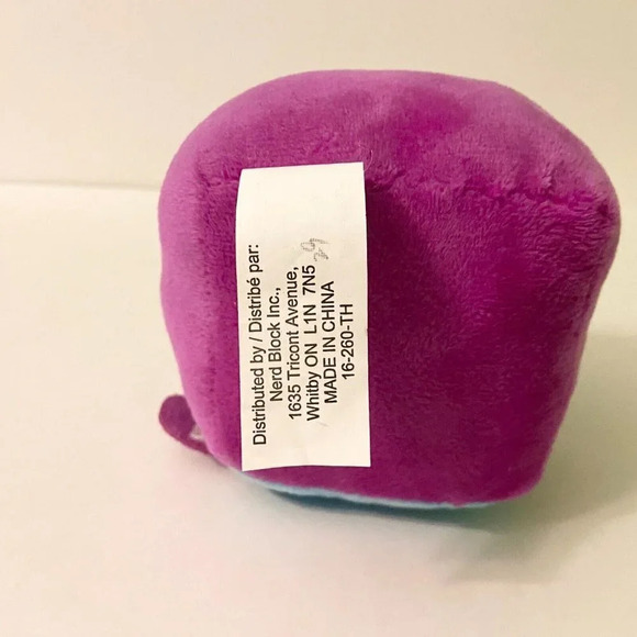 2016 Lot of 4 Fun 2 Play Small Plush Emoji Plush Nerd Block and Clip On Plushiez - Picture 5 of 16